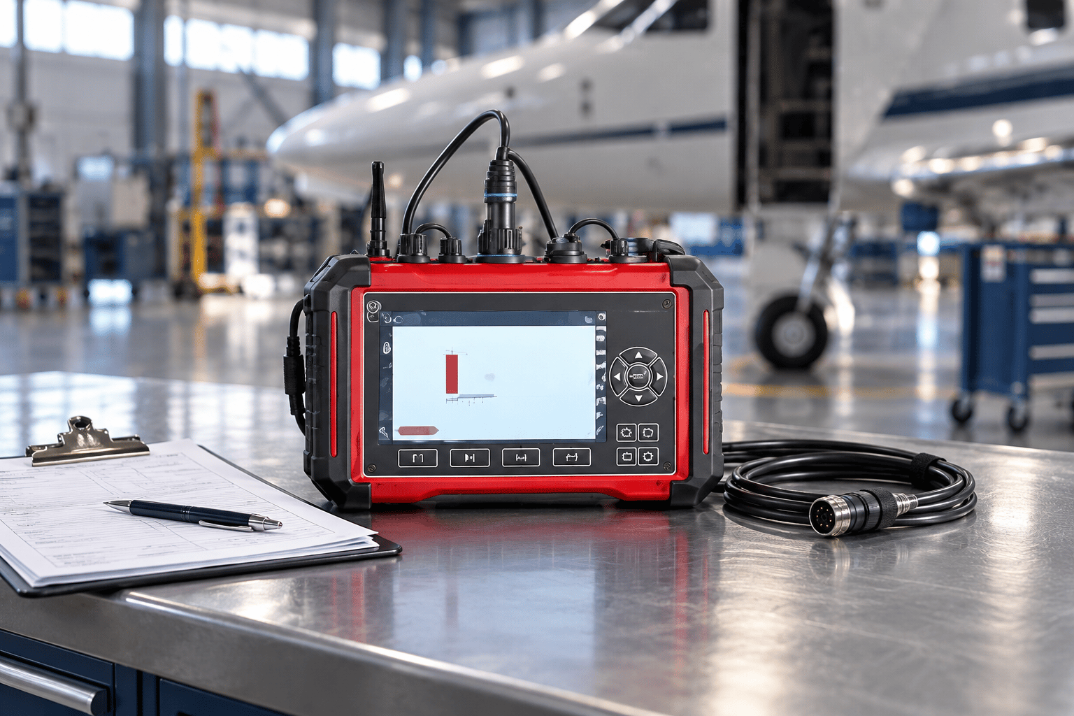 Illustrative DART equipment on a maintenance worktable